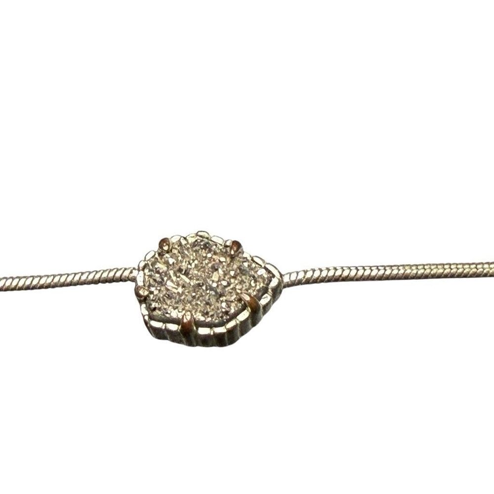 Kendra Scott Tessa Silver Drusy necklace